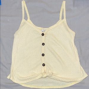 cute yellow tank top